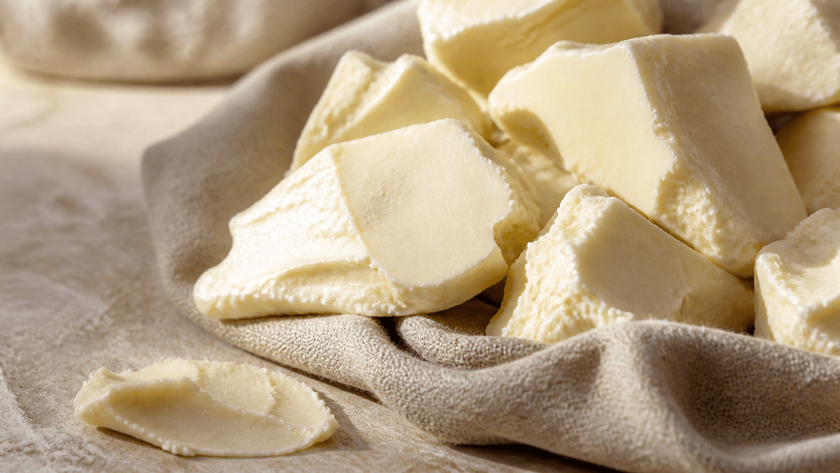 Shea butter and BennyBee product ingredients styled for a journal story.